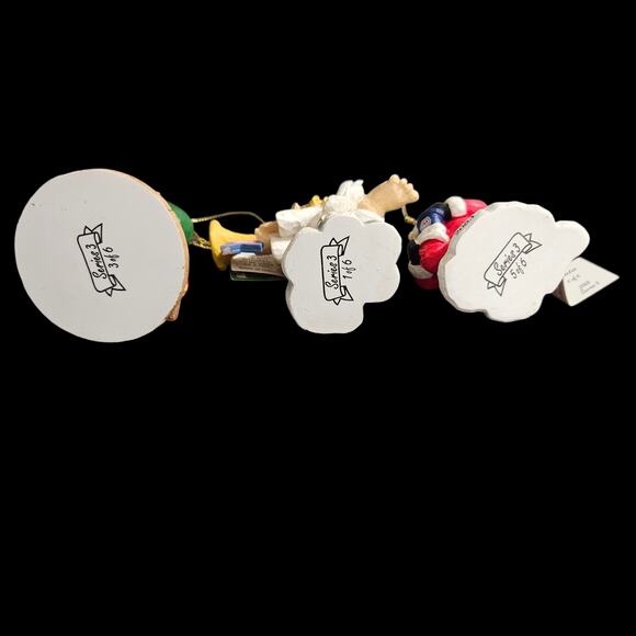 Marathon 2003 Holiday Collection Series 3 Elf Angel Santa Ornament Set of 3 - Picture 6 of 6